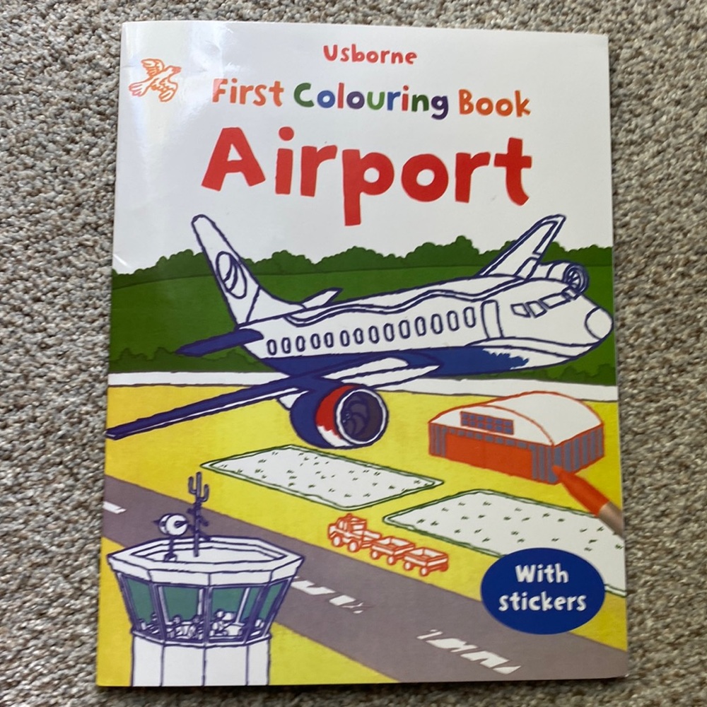 Usborne First Colouring Book Airport